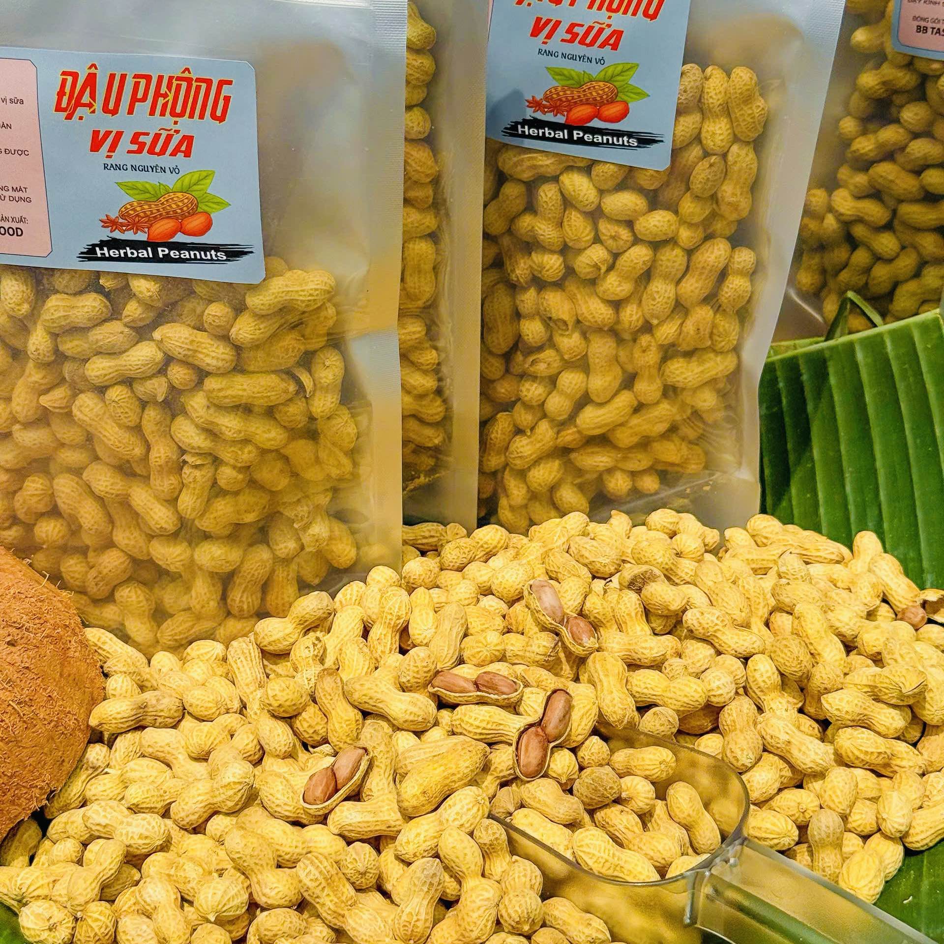 Đậu Phộng Sấy Nguyên Vỏ Vị Sữa – Béo Ngậy, Giòn Tan, Ăn Là Ghiền 500gr