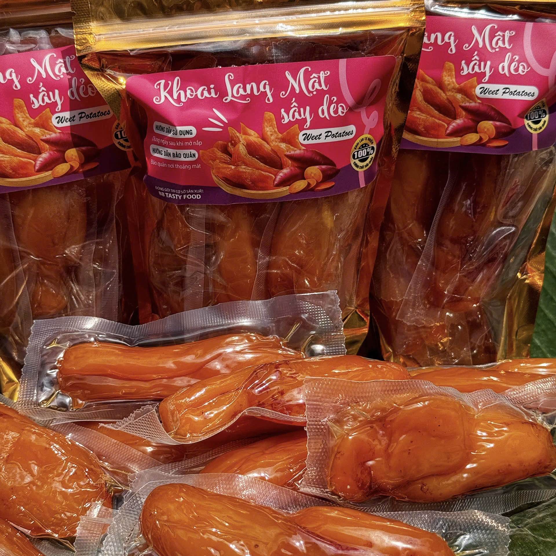 Khoai Lang Mật Sấy Dẻo Nguyên Củ, Thơm Ngon, Ngọt Ngào Tự Nhiên 500gr