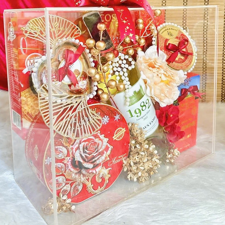 SET QUÀ TẾT KO.02 – “SẮC HỒNG XUÂN” VAL MICA SIÊU SANG ( Hàng Đặt Trước 3-5 Ngày )