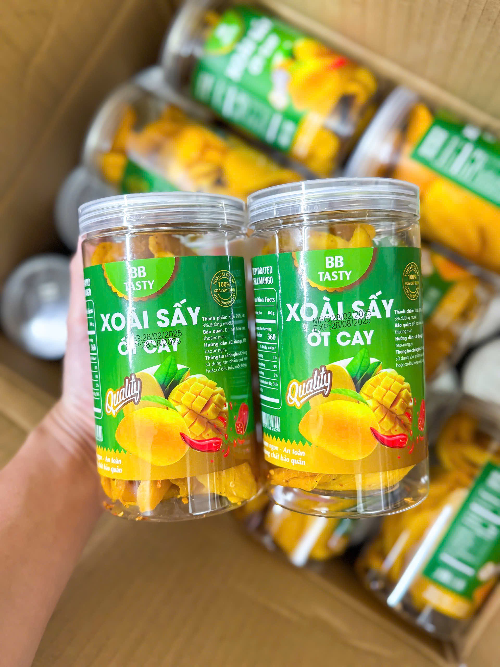 Xoài Sấy Dẻo Muối Ớt Chua Cay Mặn Ngọt Api Food ( Hàng Xuất Khẩu )