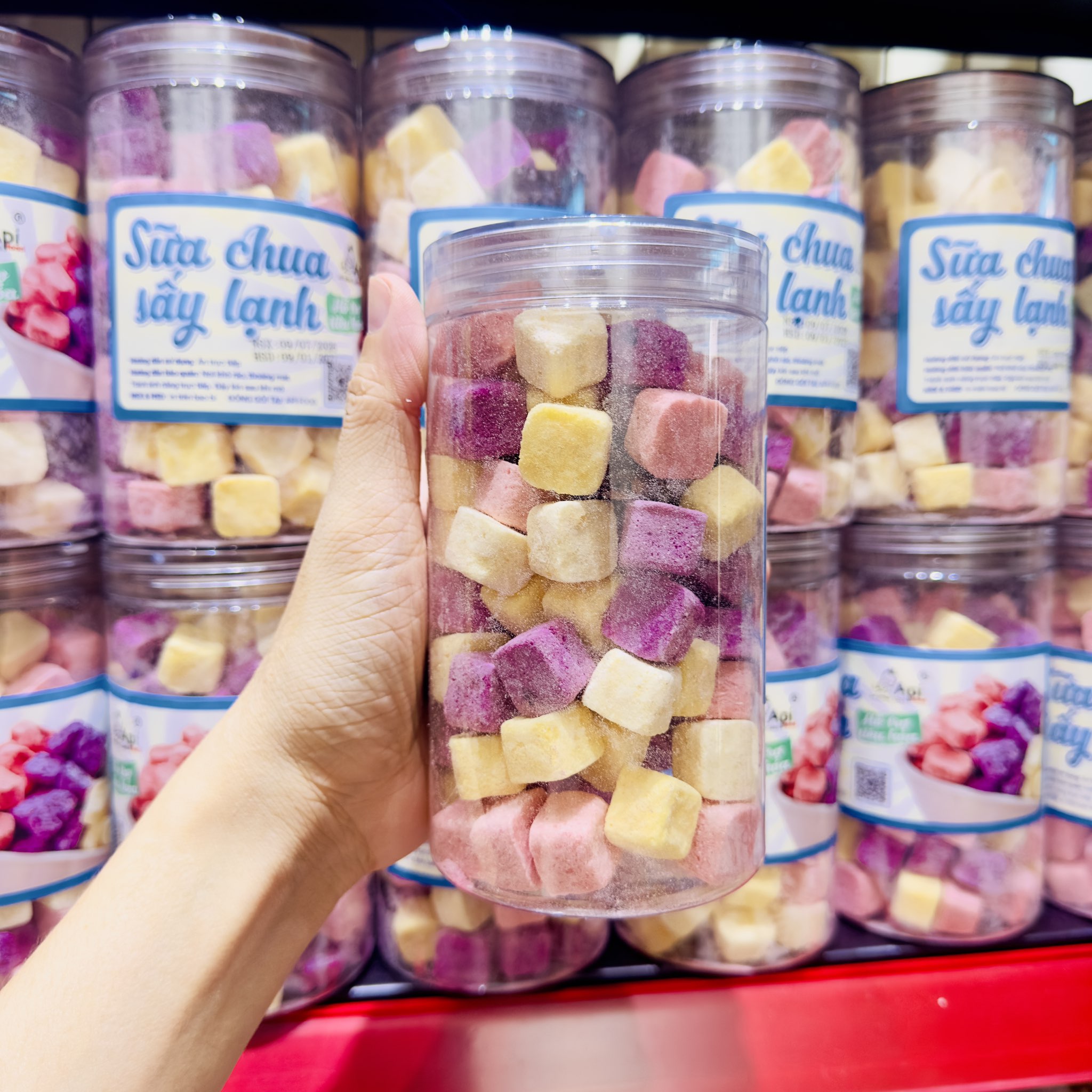 Sữa Chua Sấy Thăng Hoa Mix Vị Hoa Quả Thơm Ngon 200gr