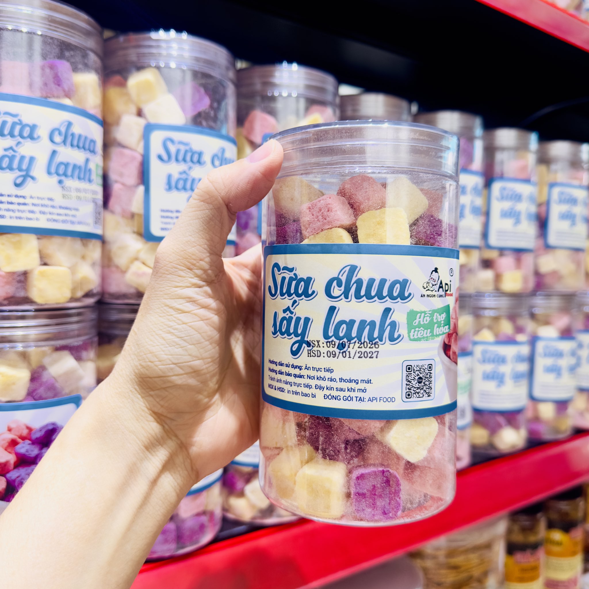 Sữa Chua Sấy Thăng Hoa Mix Vị Hoa Quả Thơm Ngon 200gr
