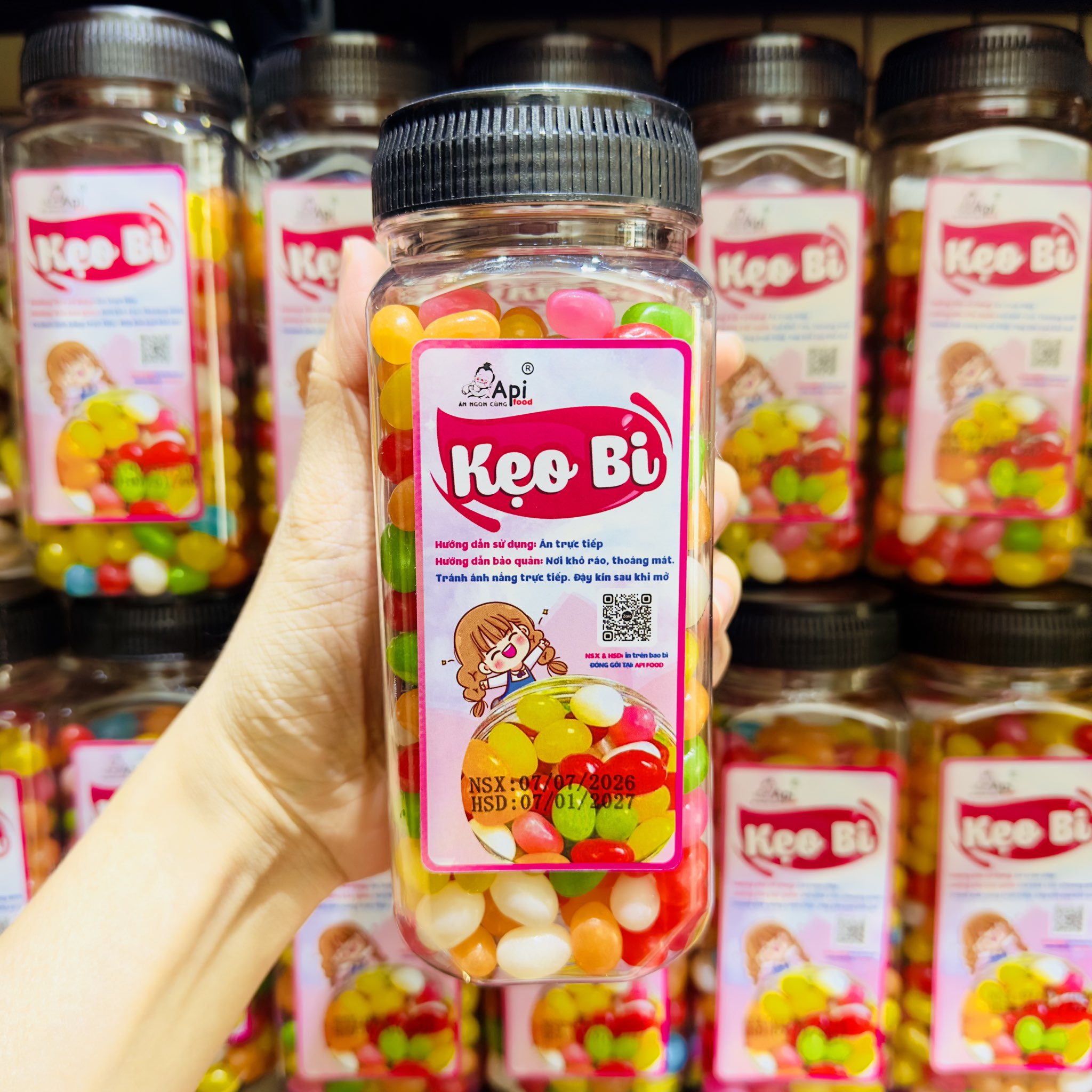 Kẹo Bi Trái Cây 500gr - Hương Vị Thơm Ngon, Hấp Dẫn