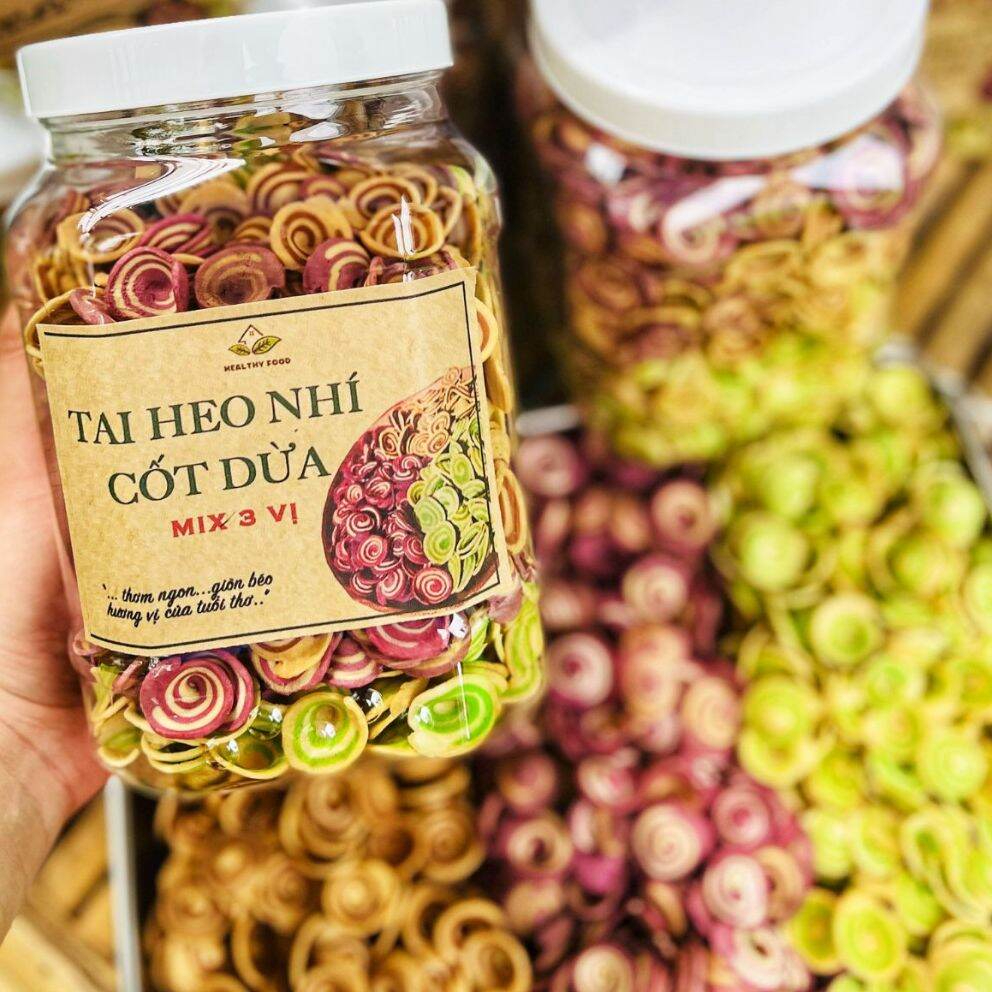 Bánh Tai Heo Nhí Cốt Dừa Món Ăn Tuổi Thơ Mix 3 Vị - Ăn Vặt Api Food
