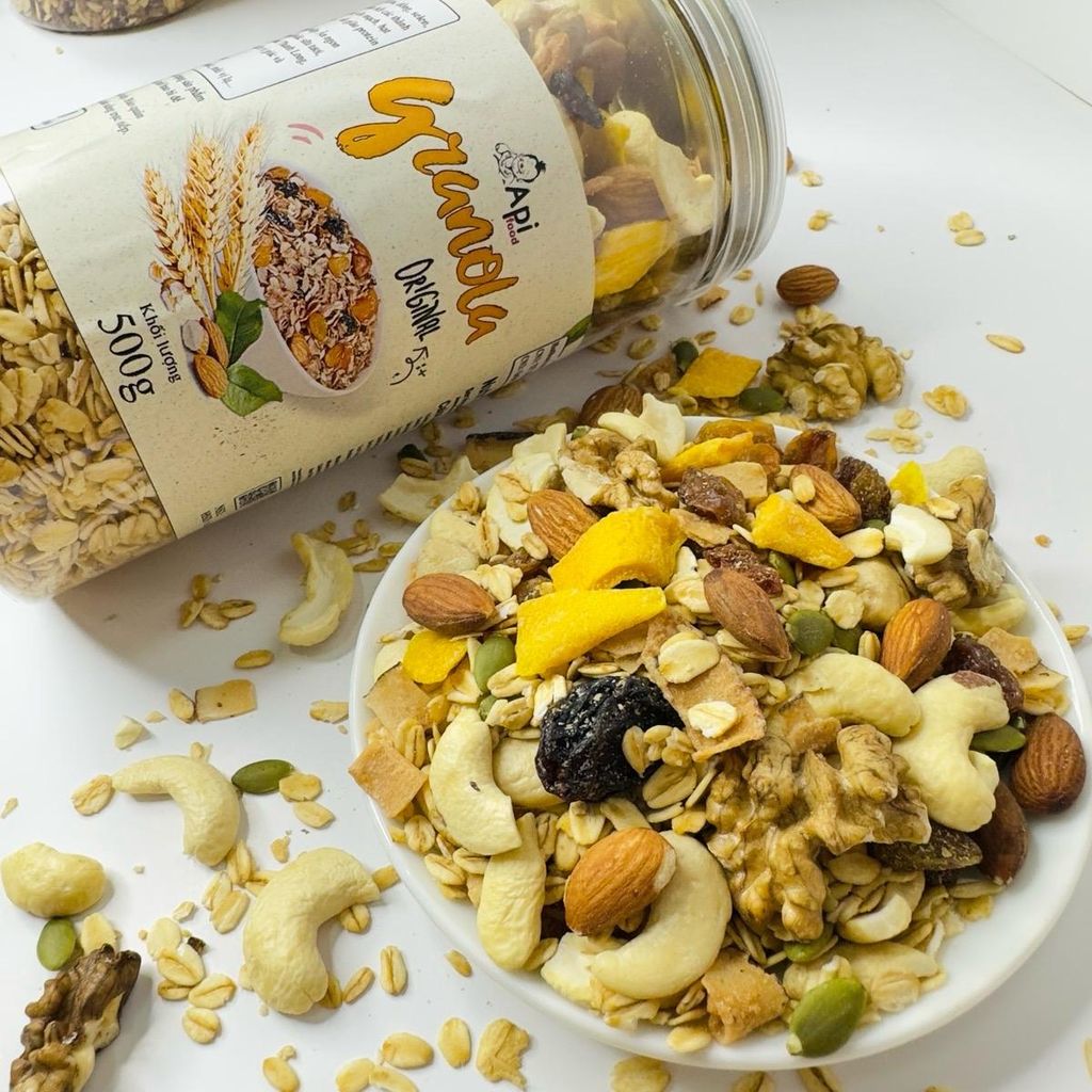 [ VỊ TRUYỀN THỐNG ] Ngũ Cốc Dinh Dưỡng Ăn Liền Granola 30% Yến Mạch 500gr