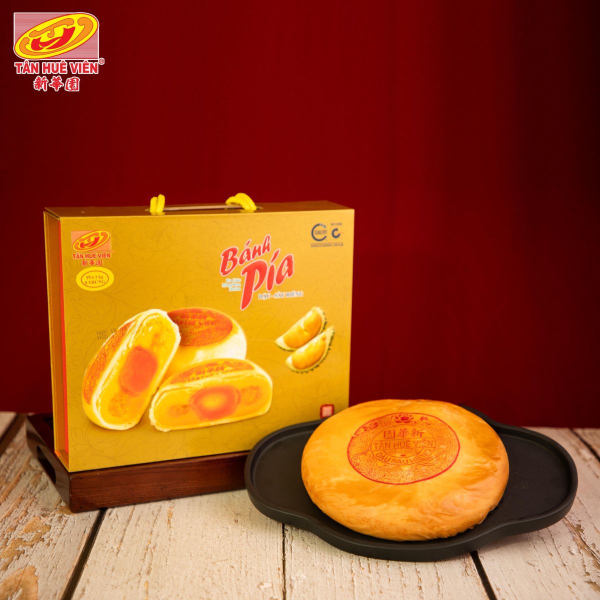 Bánh Pía Cao Cấp Tân Huê Viên – Phiên Bản Khổng Lồ 1KG ( 8 Trứng )