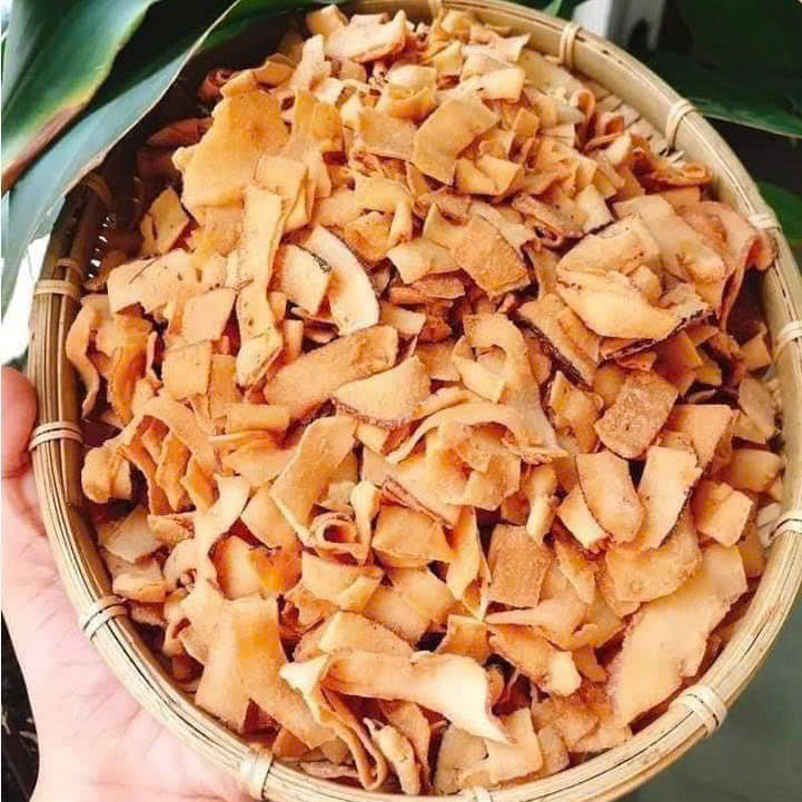 Dừa Sấy Giòn Vị Sữa Béo Ngọt Api Food - Đặc Sản Bến Tre  - Ăn Vặt Api Food