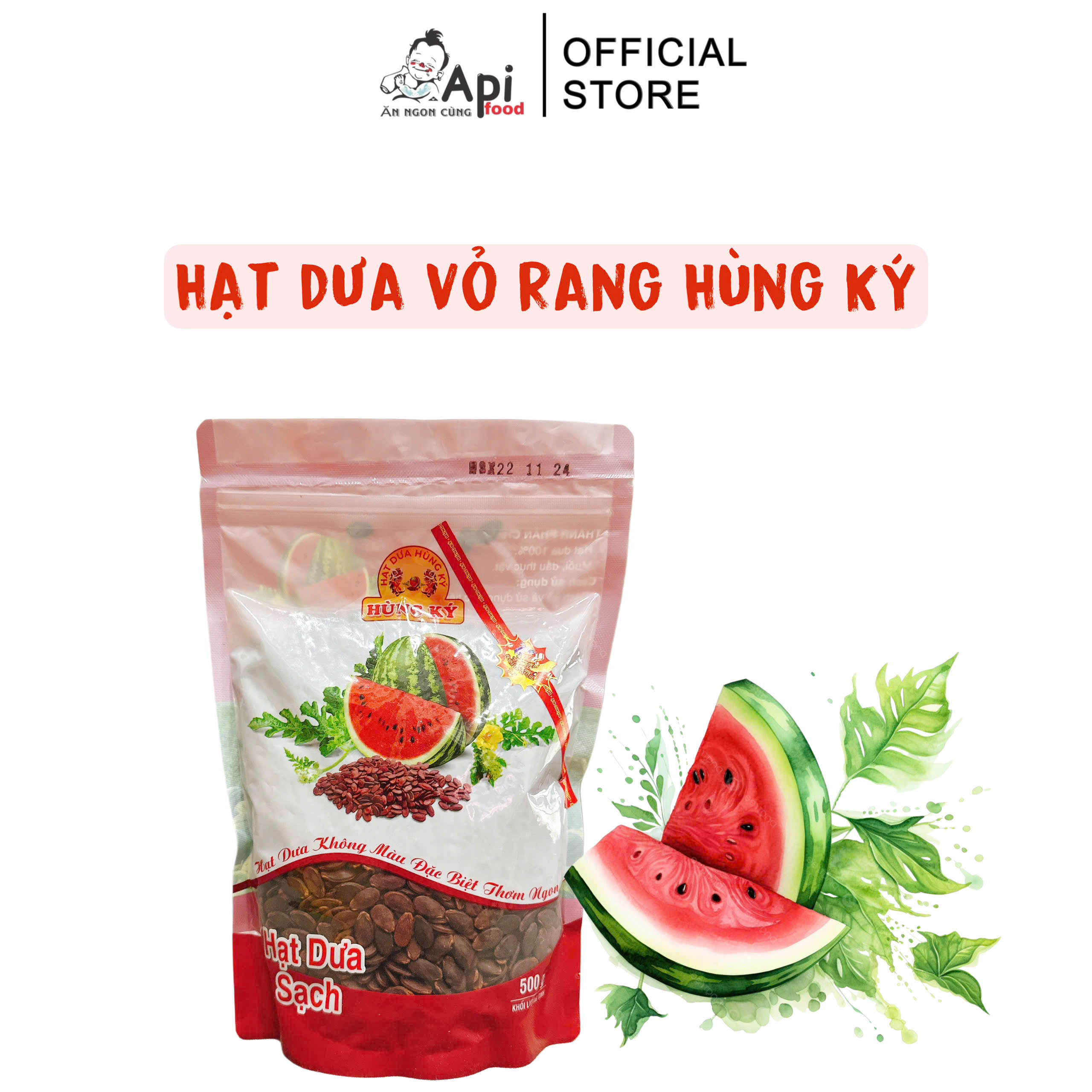 (NGUYÊN THÙNG 10KG) Hạt Dưa Vỏ Rang Không Màu Hùng Ký Thơm Ngon - Loại Đặc Biệt