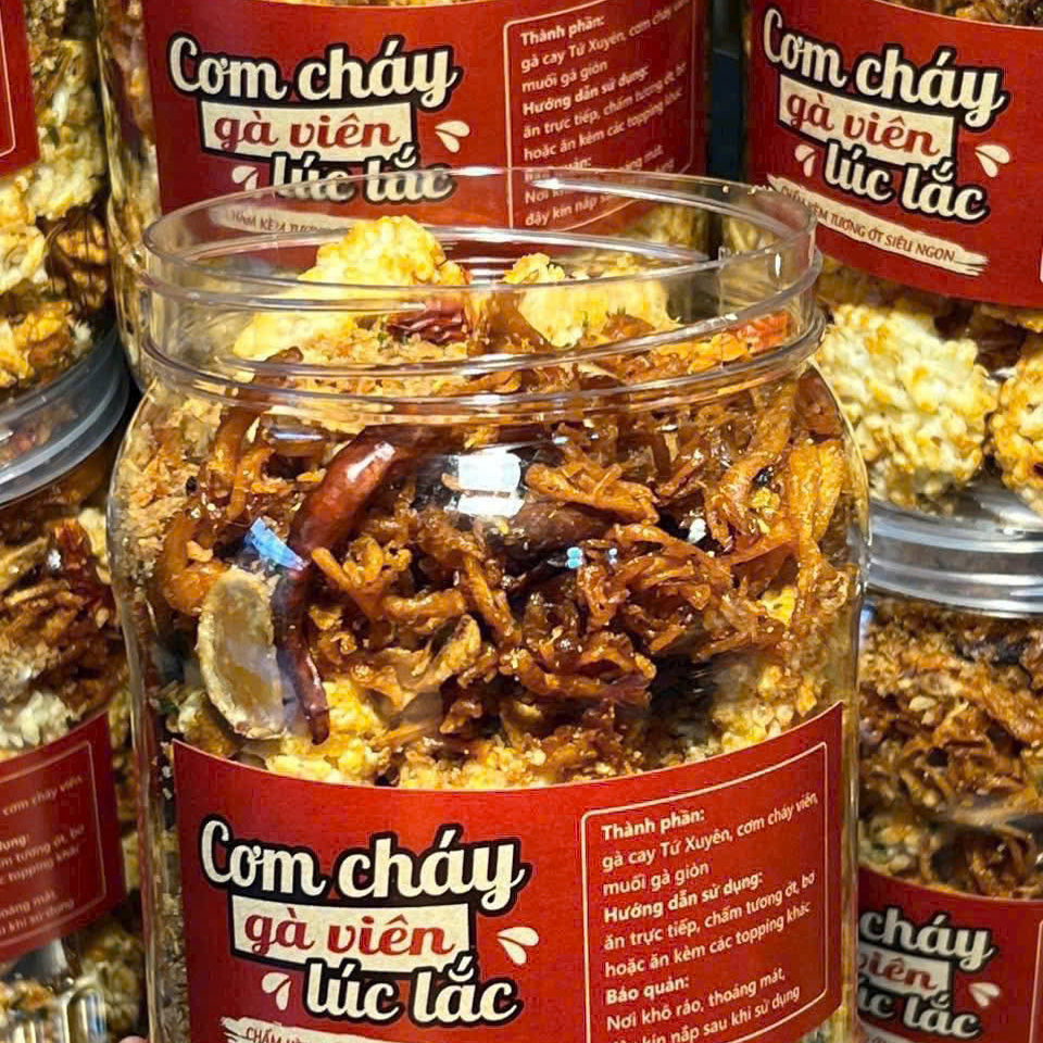Cơm Cháy Gà Viên Lúc Lắc Giòn Rụm Siêu Ngon - Ăn Vặt Api Food