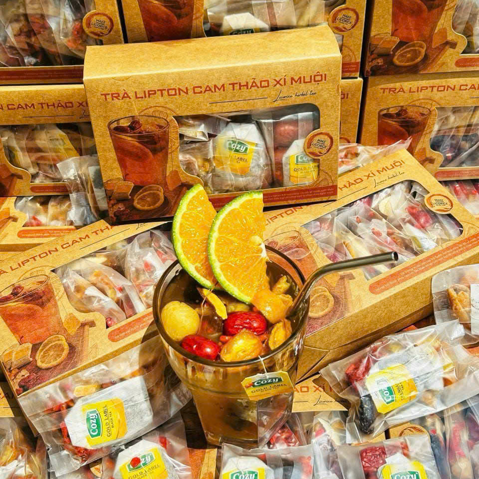 Trà Lipton Cam Thảo Xí Muội - Ăn Vặt Api Food
