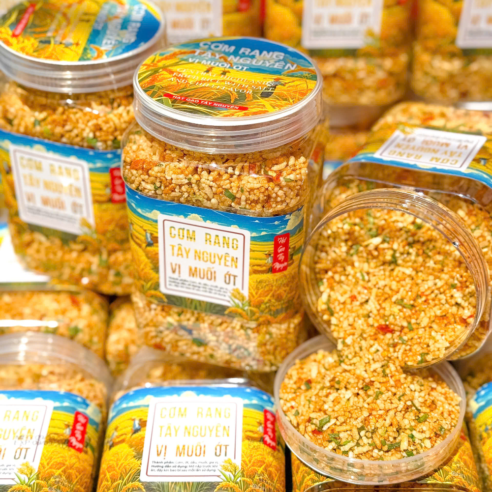 Cơm Rang Tây Nguyên Vị Muối Ớt Không Dầu - Ăn Vặt Api Food
