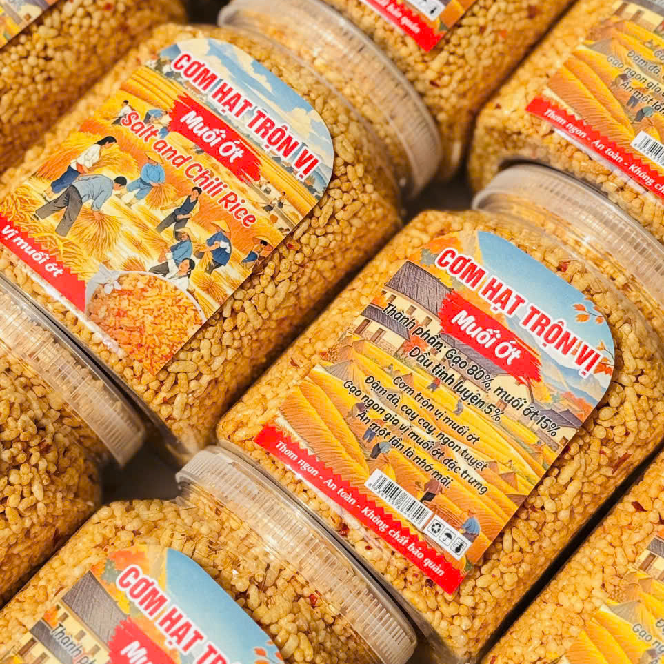 Cơm Hạt Trộn Vị Muối Ớt Mặn Mặn Cay Cay Ngon Khó Cưỡng - Ăn Vặt Api Food