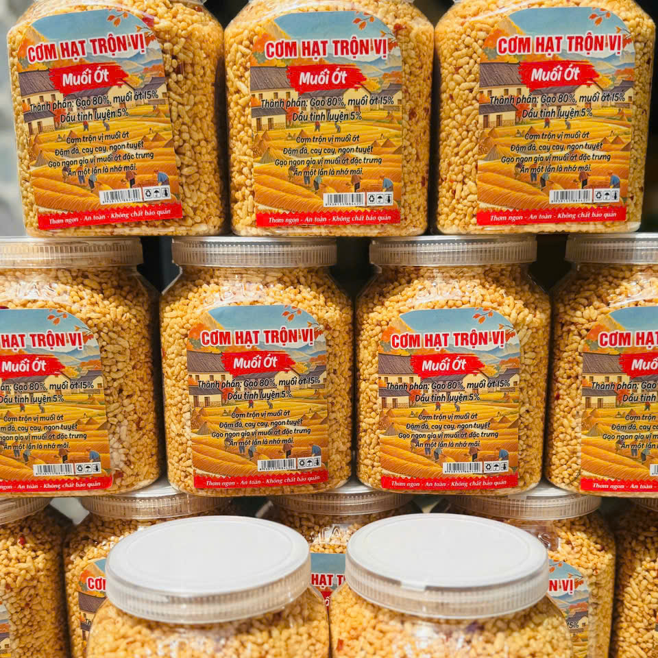 Cơm Hạt Trộn Vị Muối Ớt Mặn Mặn Cay Cay Ngon Khó Cưỡng - Ăn Vặt Api Food