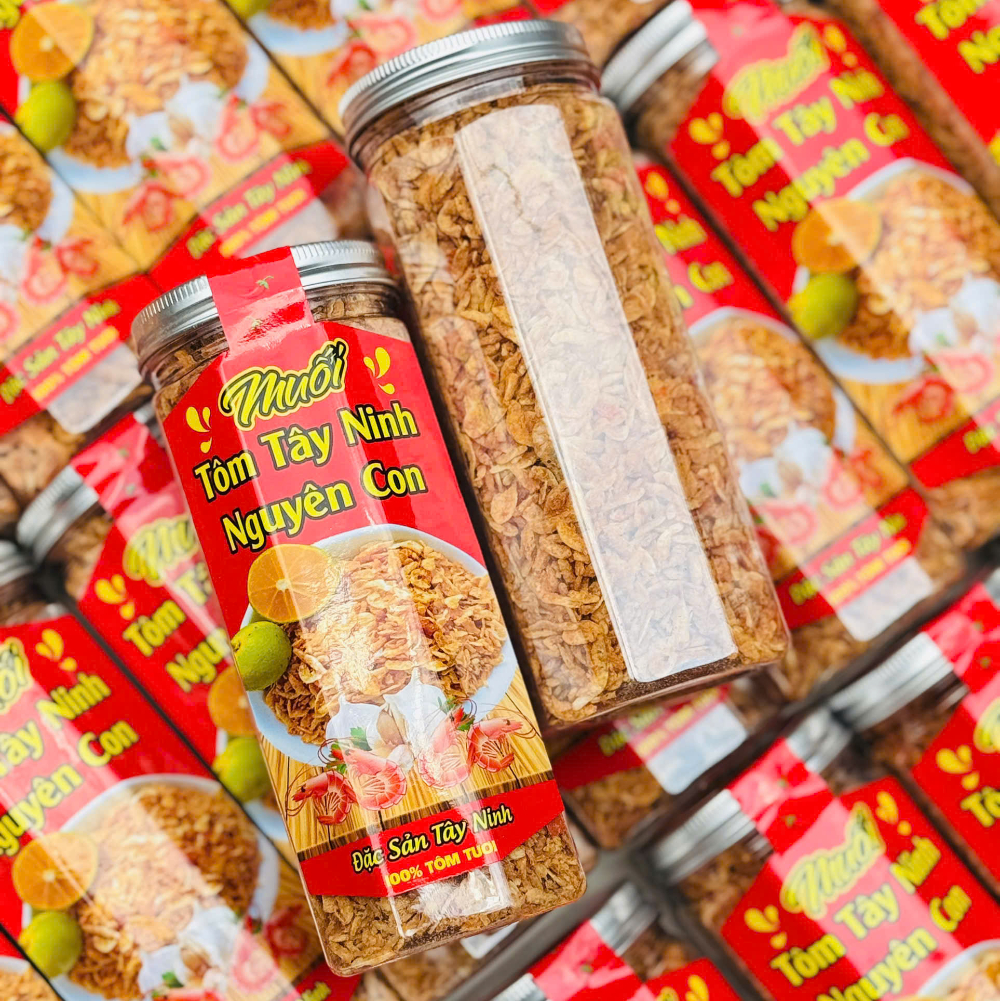 Muối Tôm Tây Ninh Sấy Nguyên Con Cao Cấp - Ăn Vặt Api Food