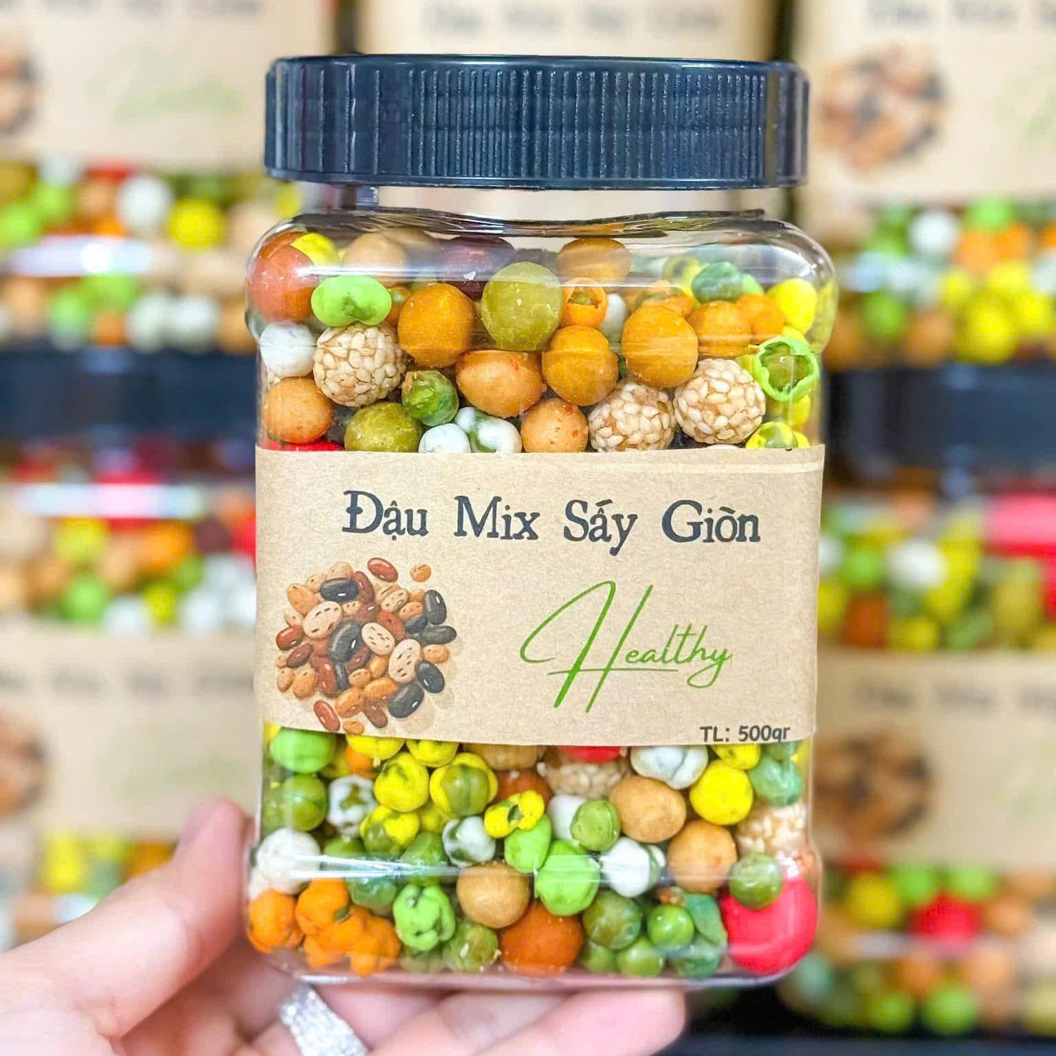 Đậu Phộng Da Cá Mix Vị Siêu Ngon - Ăn Vặt Api Food