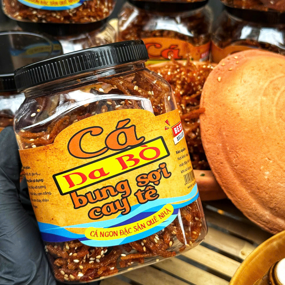 Cá Da Bò Bung Sợi Cay Tê Ăn Là Mê - Ăn Vặt Api Food