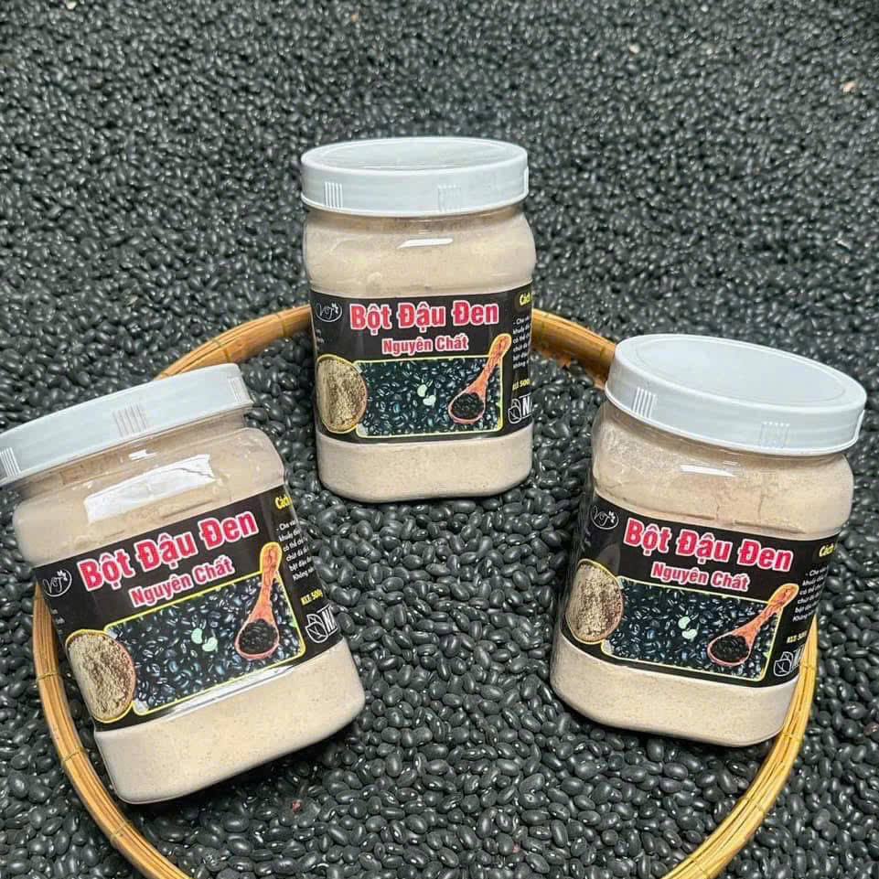 Bột Đậu Đen Rang Xay Nguyên Chất 500gr - Ăn Vặt Api Food