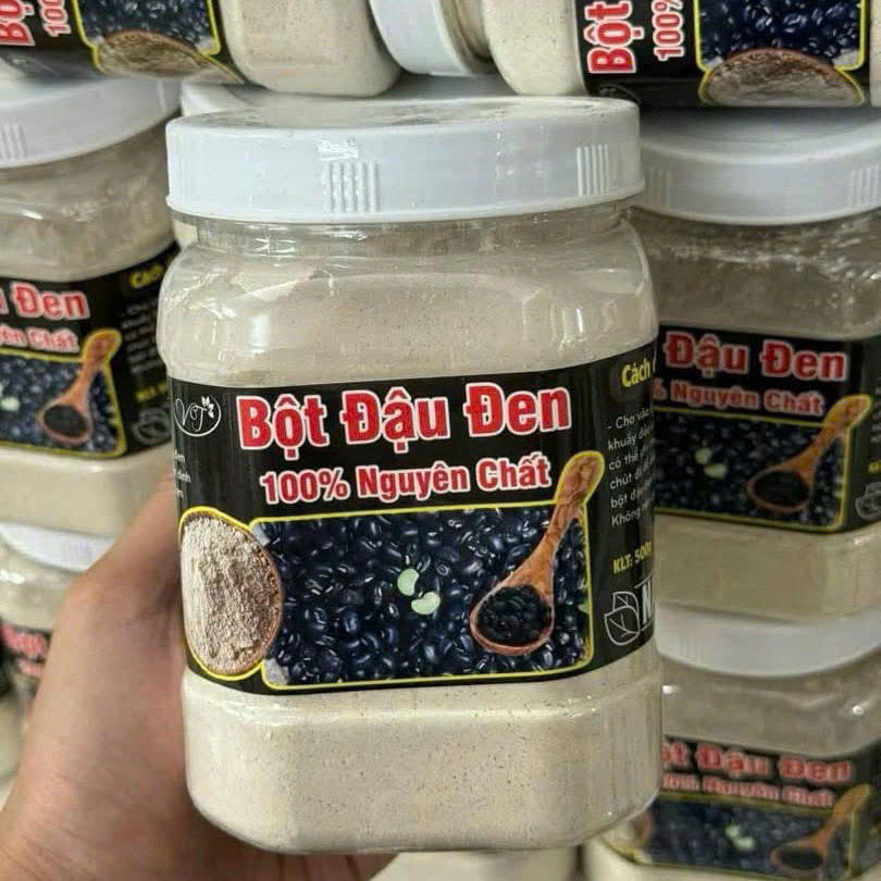 Bột Đậu Đen Rang Xay Nguyên Chất 500gr - Ăn Vặt Api Food