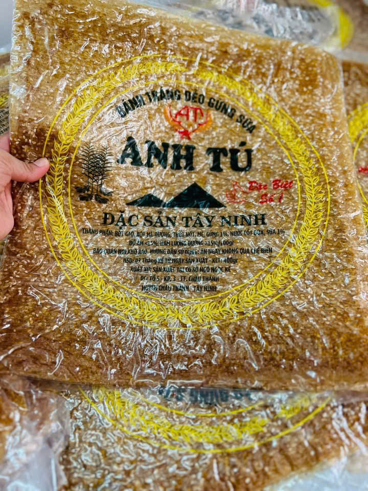 Bánh Tráng Dẻo Gừng Mè Đặc Sản Tây Ninh -  Ăn Vặt Api Food