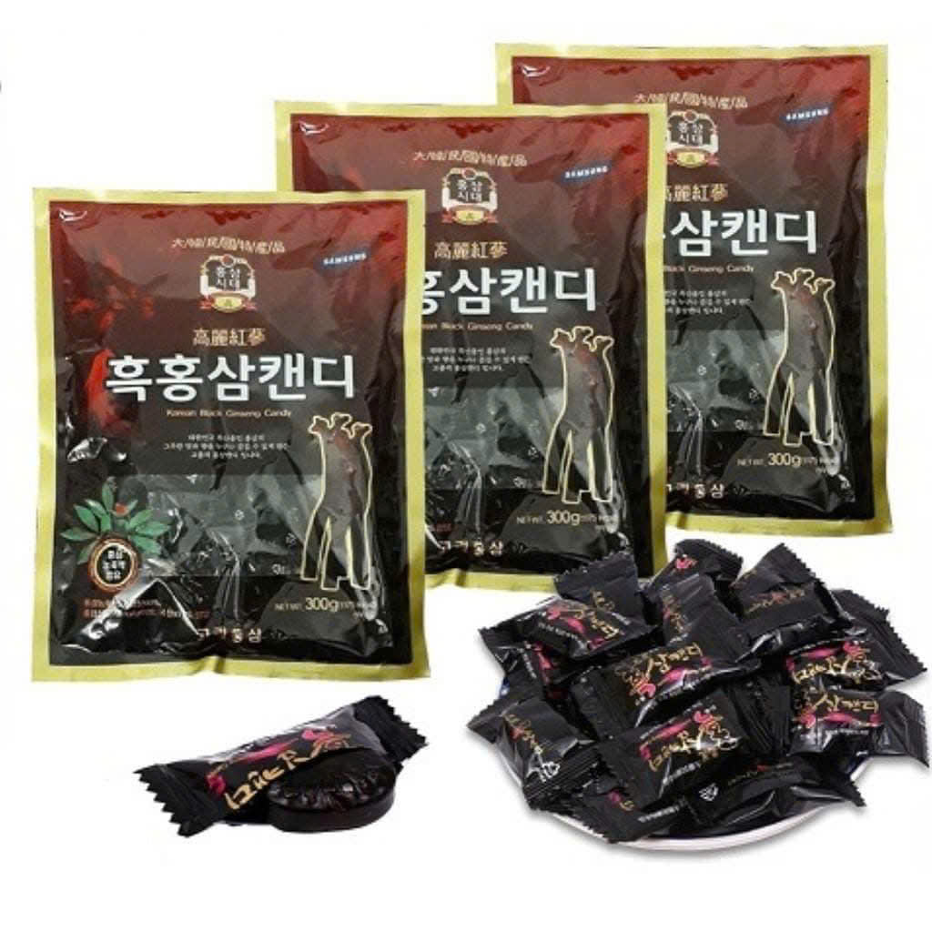 Kẹo Hắc Sâm Vitamin 6 Năm Tuổi SamSung Hàn Quốc 300gr  - Ăn Vặt Api Food