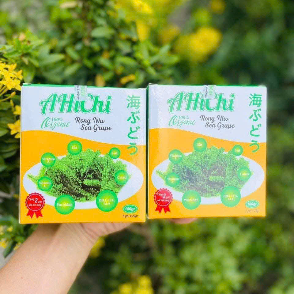 Rong Nho Tách Nước Ahichi 100gr ( Kèm Sốt Mè Rang ) - Ăn Vặt Api Food