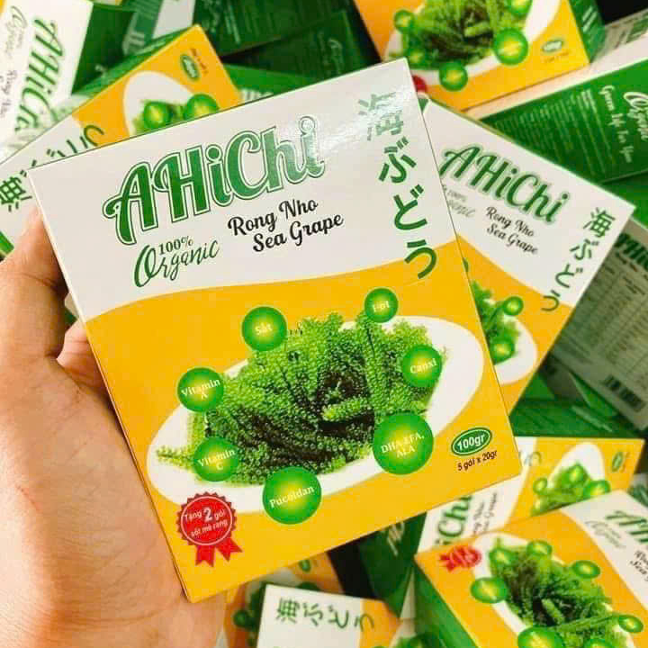 Rong Nho Tách Nước Ahichi 100gr ( Kèm Sốt Mè Rang ) - Ăn Vặt Api Food