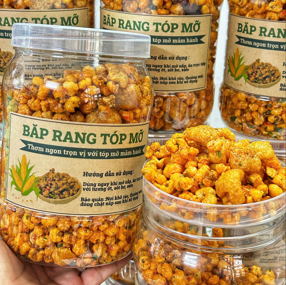 Bắp Rang Tóp Mỡ Giòn Rùm Rụm Nhâm Nhi Siêu Ngon - Ăn Vặt Api Food