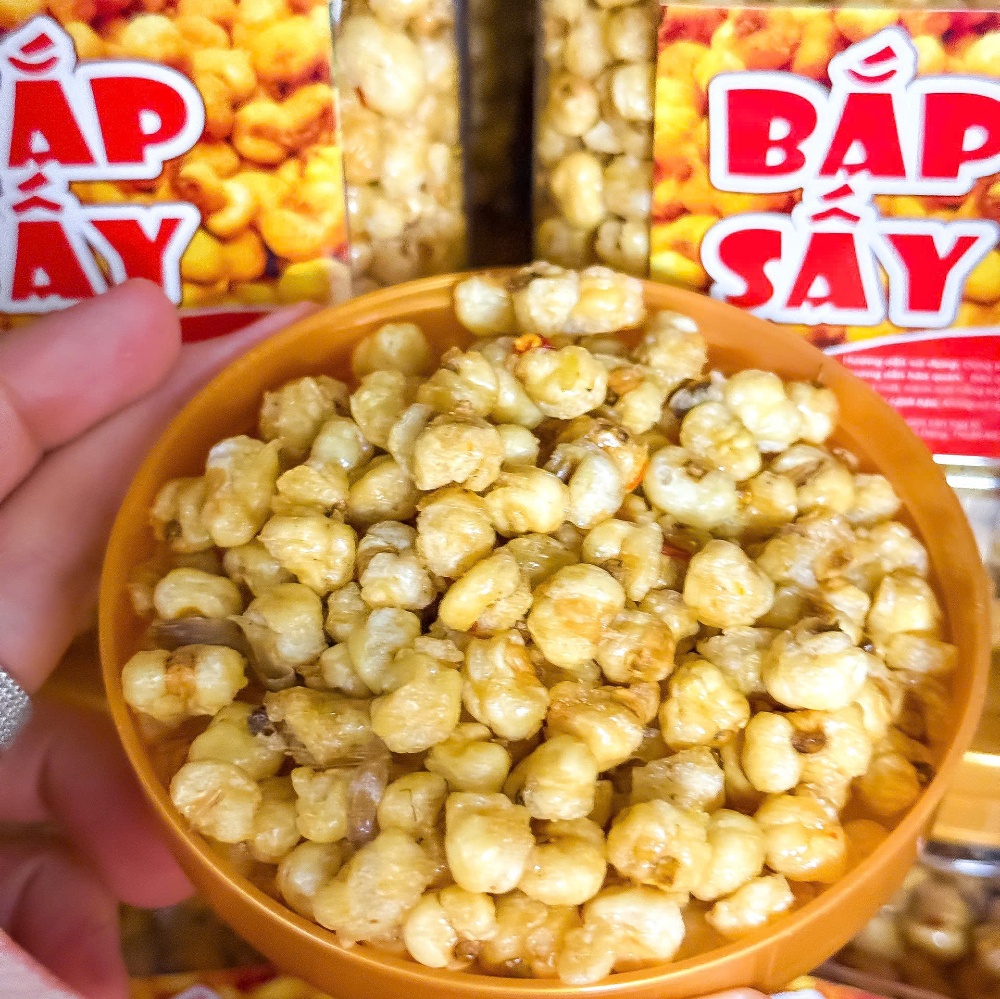 Bắp Sấy Giòn Xóc Bơ Mắm Cay Tuyệt Đỉnh -  Ăn Vặt Api Food