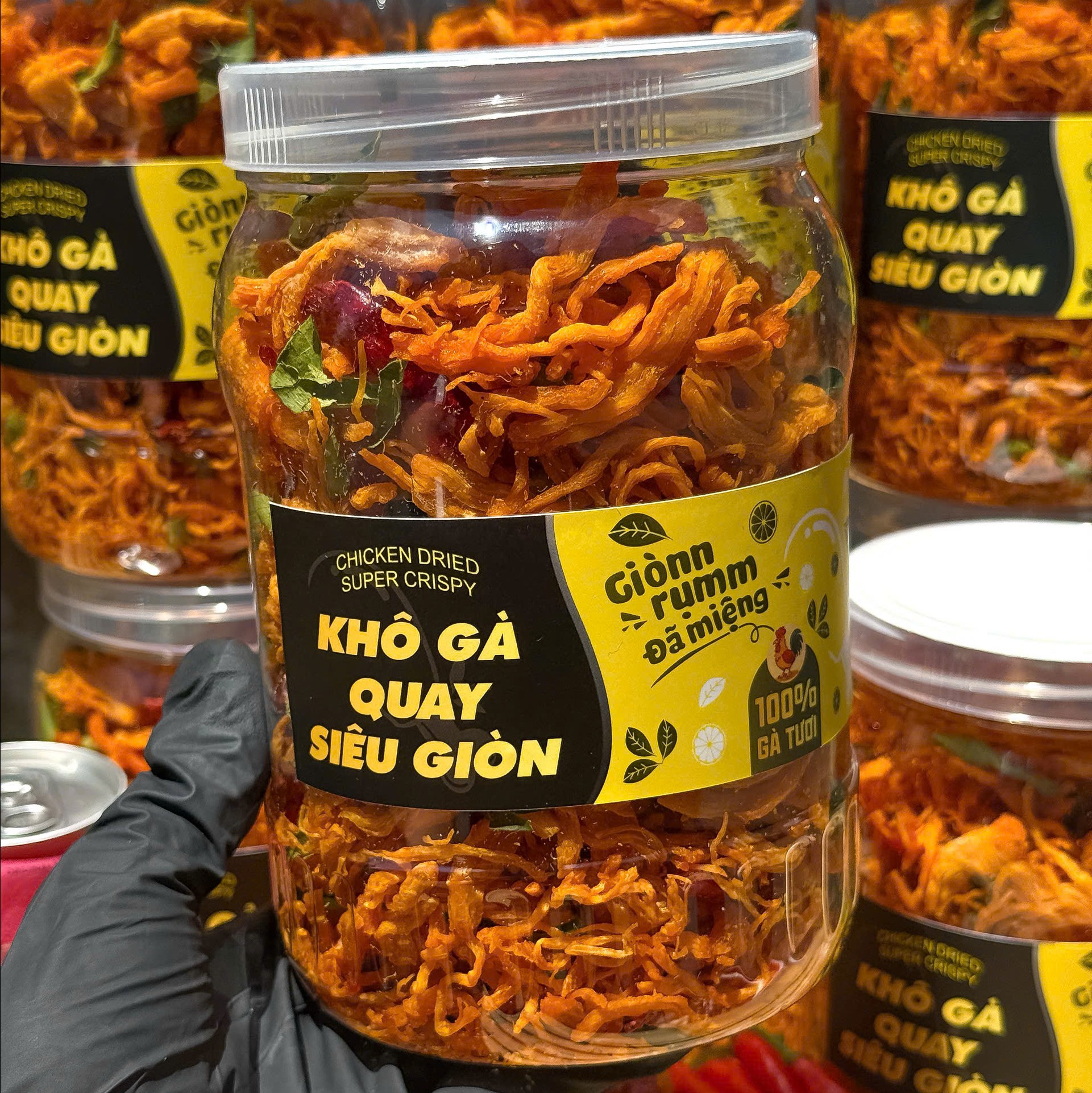 Khô Gà Quay Lá Chanh Siêu Giòn Siêu Ngon