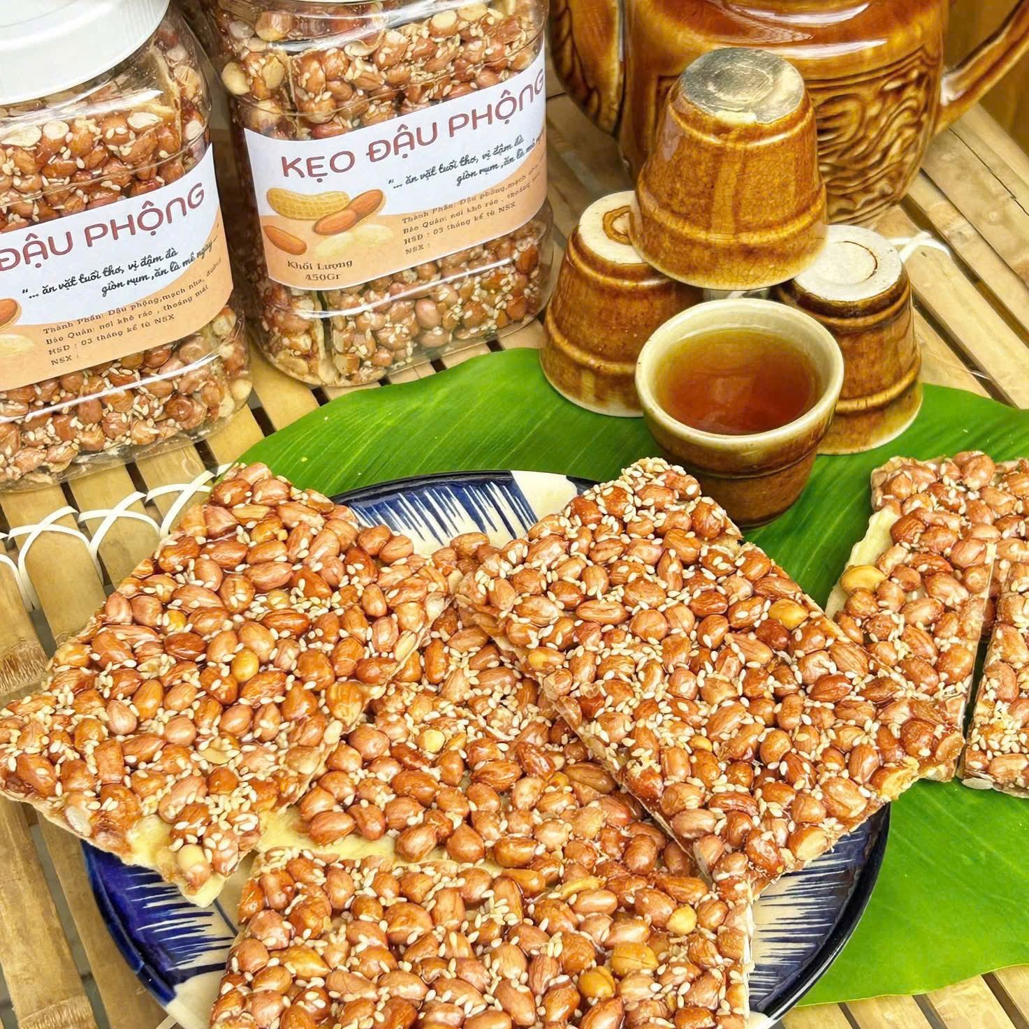 Kẹo Đậu Phộng Bánh Phồng Bến Tre Giòn Béo Thơm Ngon 450gr