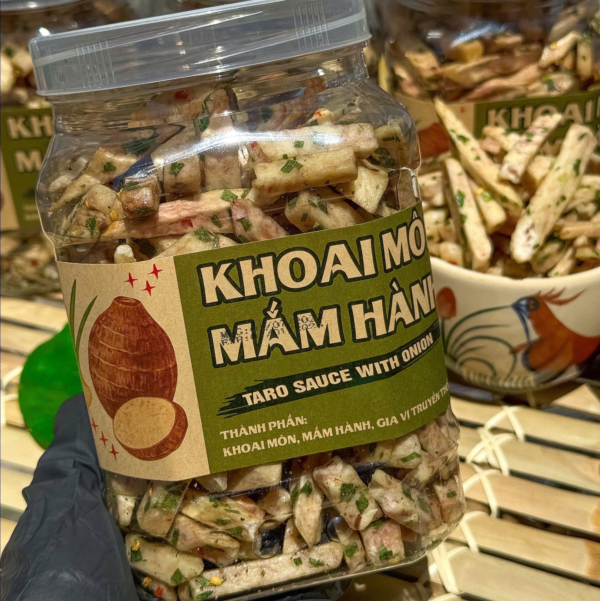 Khoai Môn Sấy Giòn Tẩm Gia Vị Mắm Hành Bùi Béo Thơm gon Mê Ly Api Food - Snack, Ăn Vặt, Thức Ăn, Food