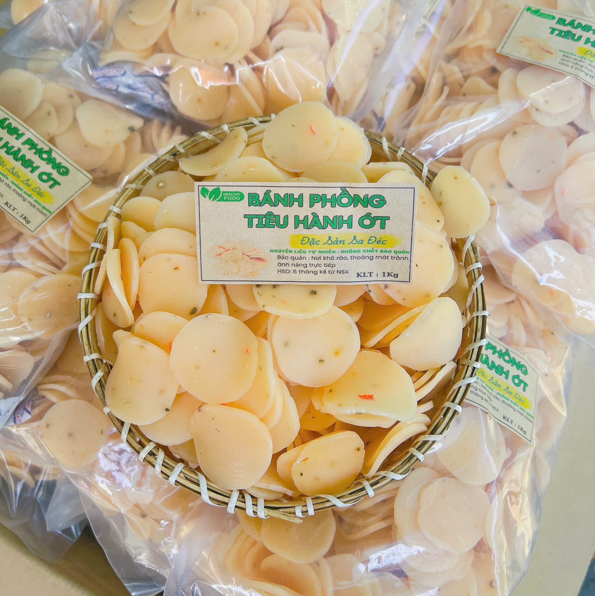 Bánh Phồng Tôm Tiêu Ớt 1KG