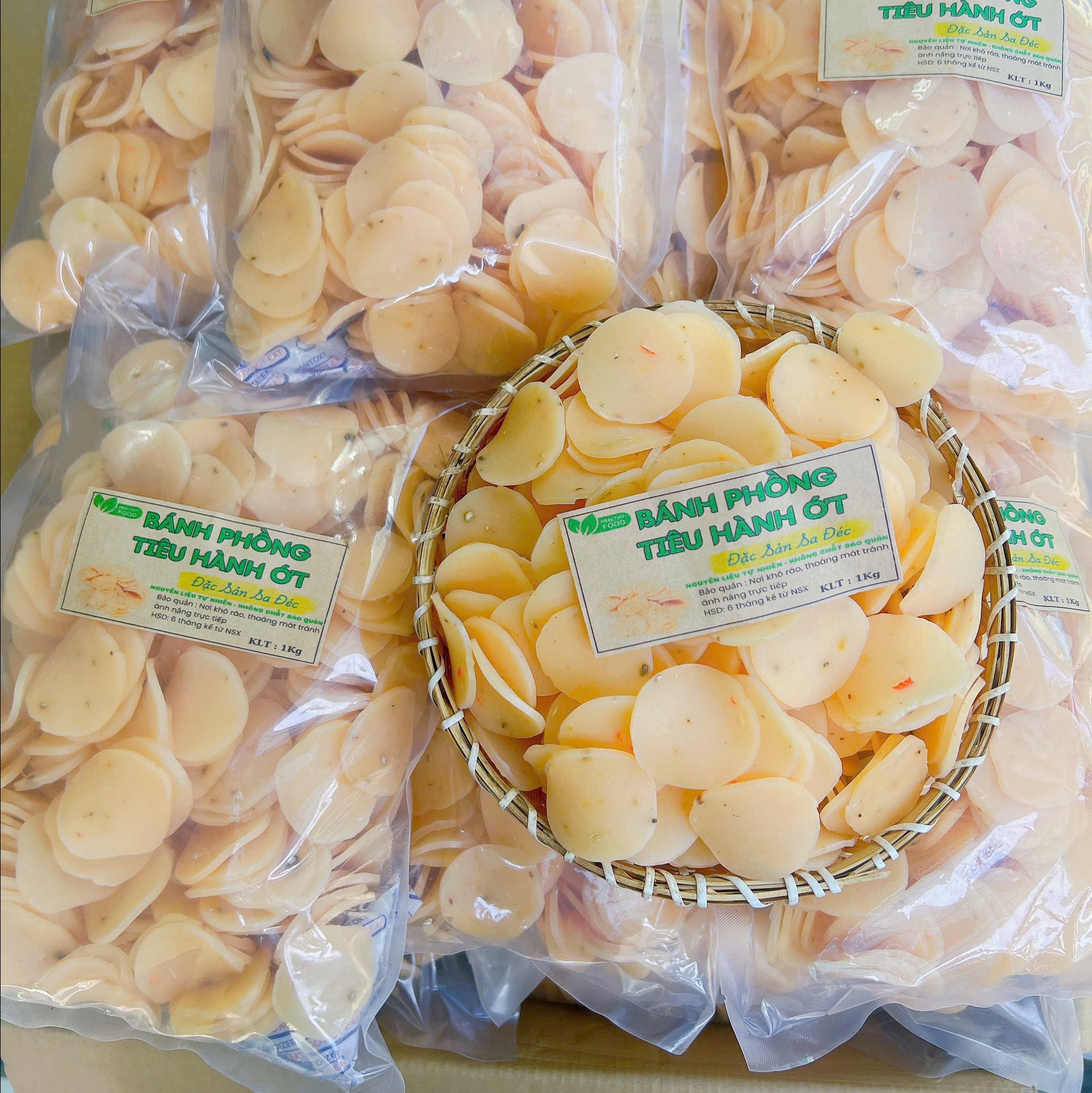 Bánh Phồng Tôm Tiêu Ớt 1KG