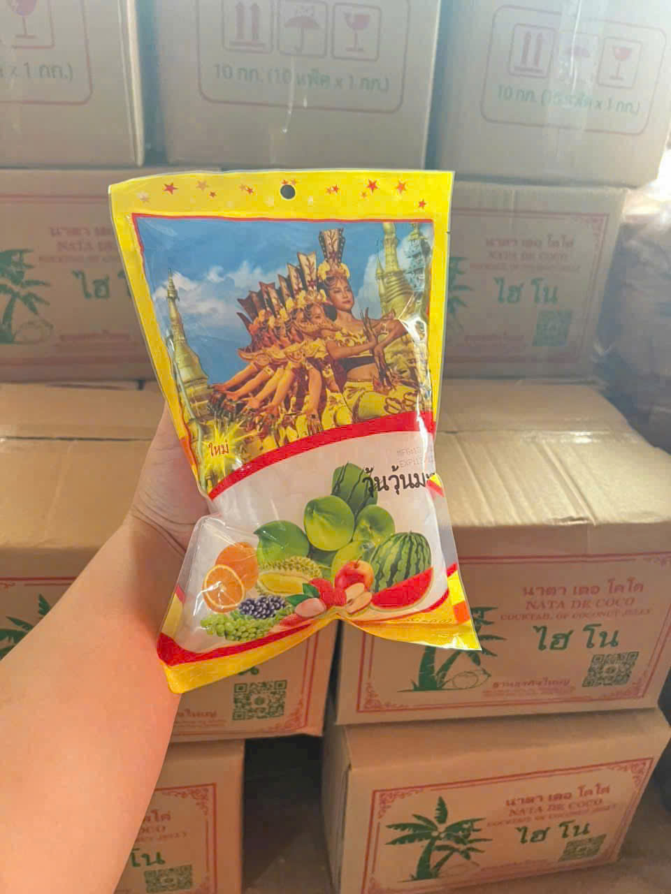 Thạch Dừa Thái Lan Dai Dai Giòn Giòn Ngọt Thanh ( Gói 1 KG )