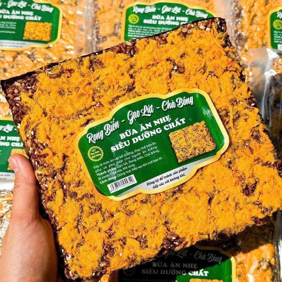 Set 2 Miếng Rong Biển Gạo Lứt Chà Bông - Bữa Ăn Nhẹ Đầy Dưỡng Chất