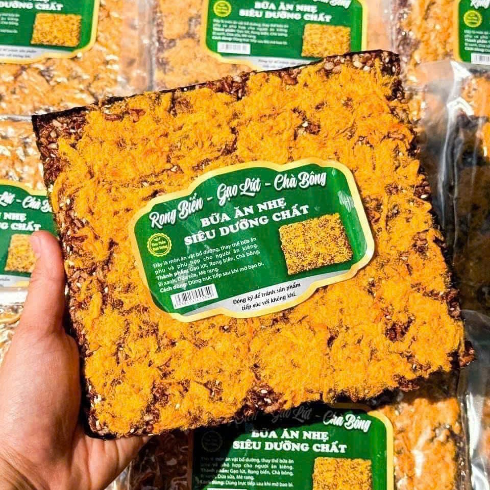 Set 2 Miếng Rong Biển Gạo Lứt Chà Bông - Bữa Ăn Nhẹ Đầy Dưỡng Chất