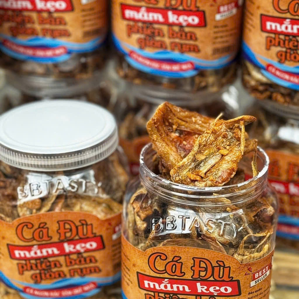 Khô Cá Đù Mắm Kẹo Phiên Bản Giòn Rụm Siêu Ngon 300gr