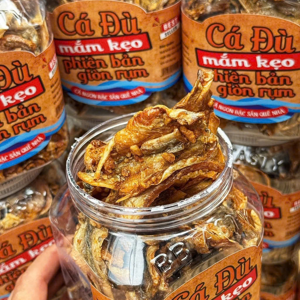 Khô Cá Đù Mắm Kẹo Phiên Bản Giòn Rụm Siêu Ngon 300gr