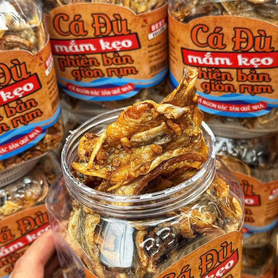 Khô Cá Đù Mắm Kẹo Phiên Bản Giòn Rụm Siêu Ngon 300gr