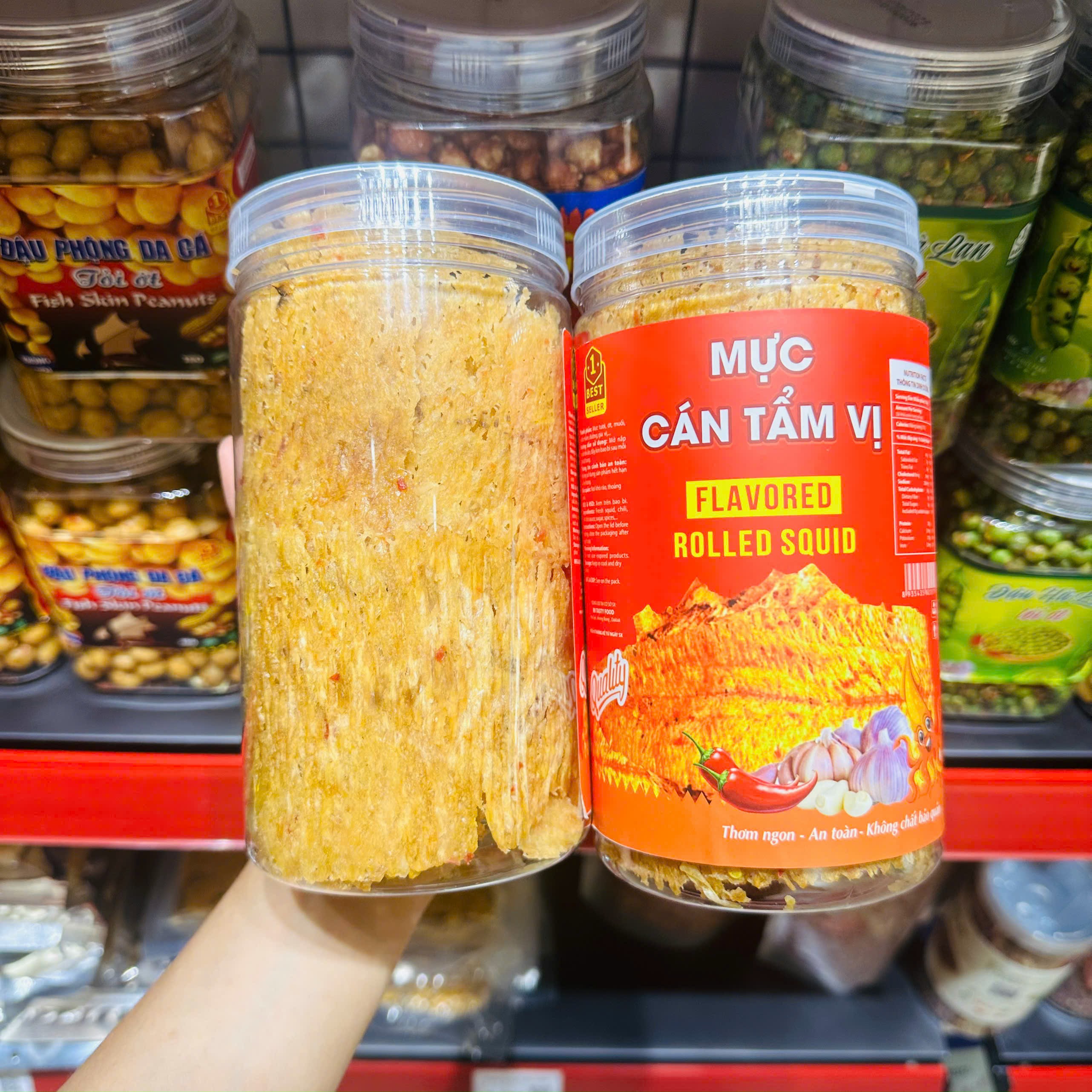 Khô Mực Cán Tẩm Gia Vị Loại Ngon, Đặc Sản Nha Trang 250gr