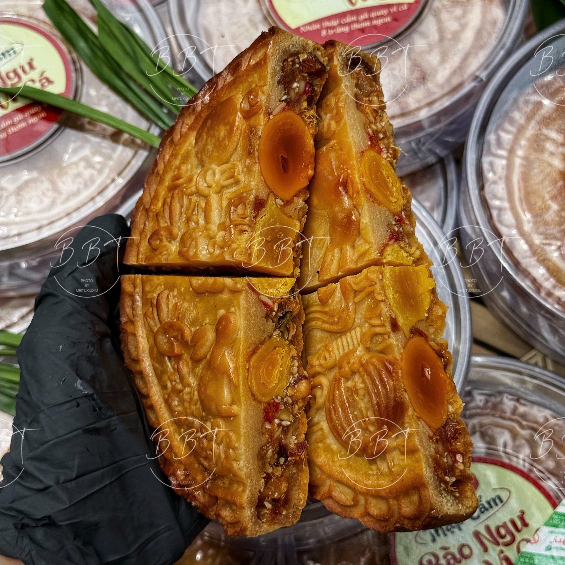 Bánh Trung Thu Thập Cẩm 8 Trứng  Muối 500gr  - Có 2 Vị Lựa Chọn