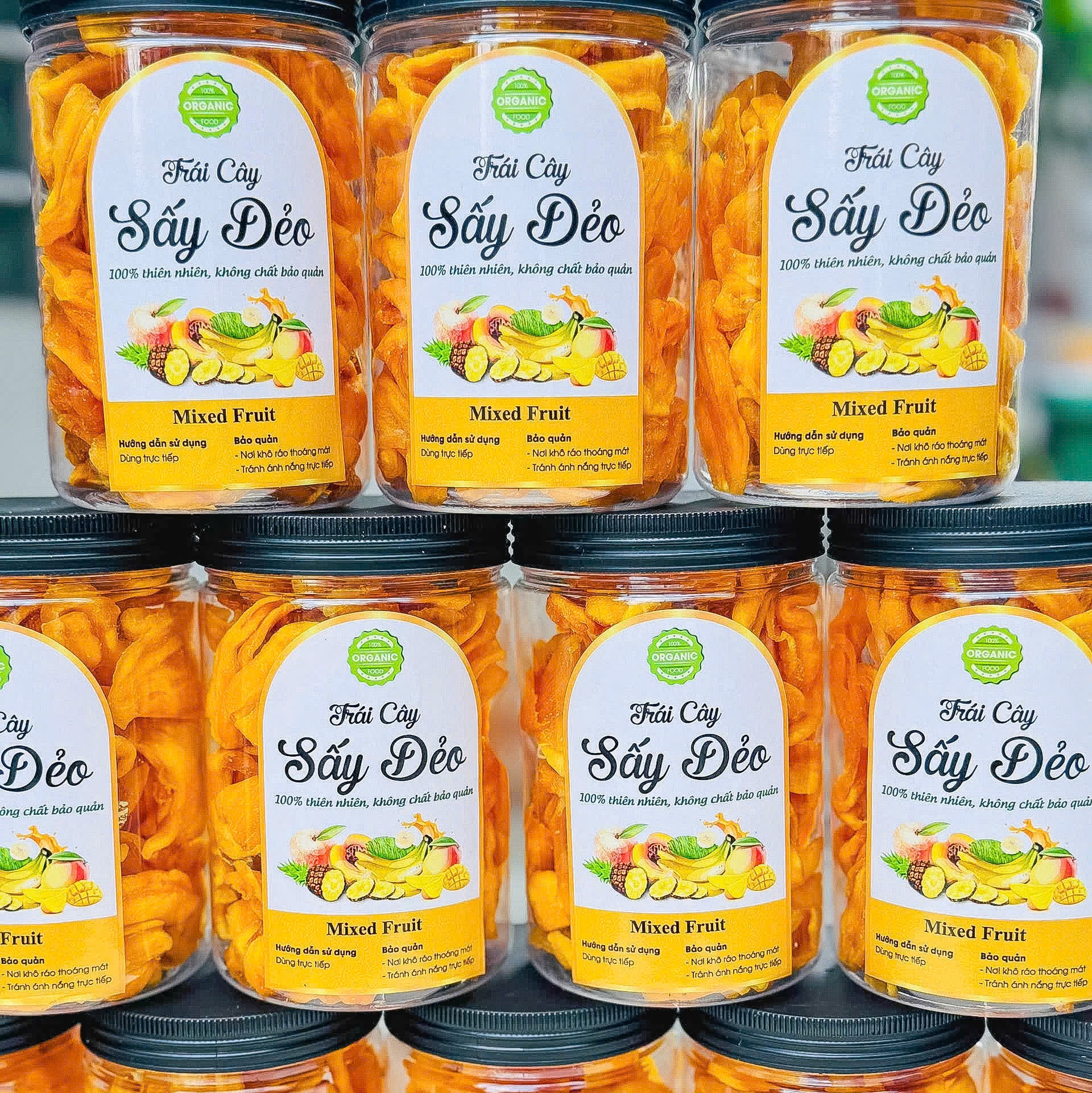 Mít Sấy Dẻo Không Đường Hữu Cơ Ngọt Thanh, Dẻo Dai Siêu Ngon 500gr