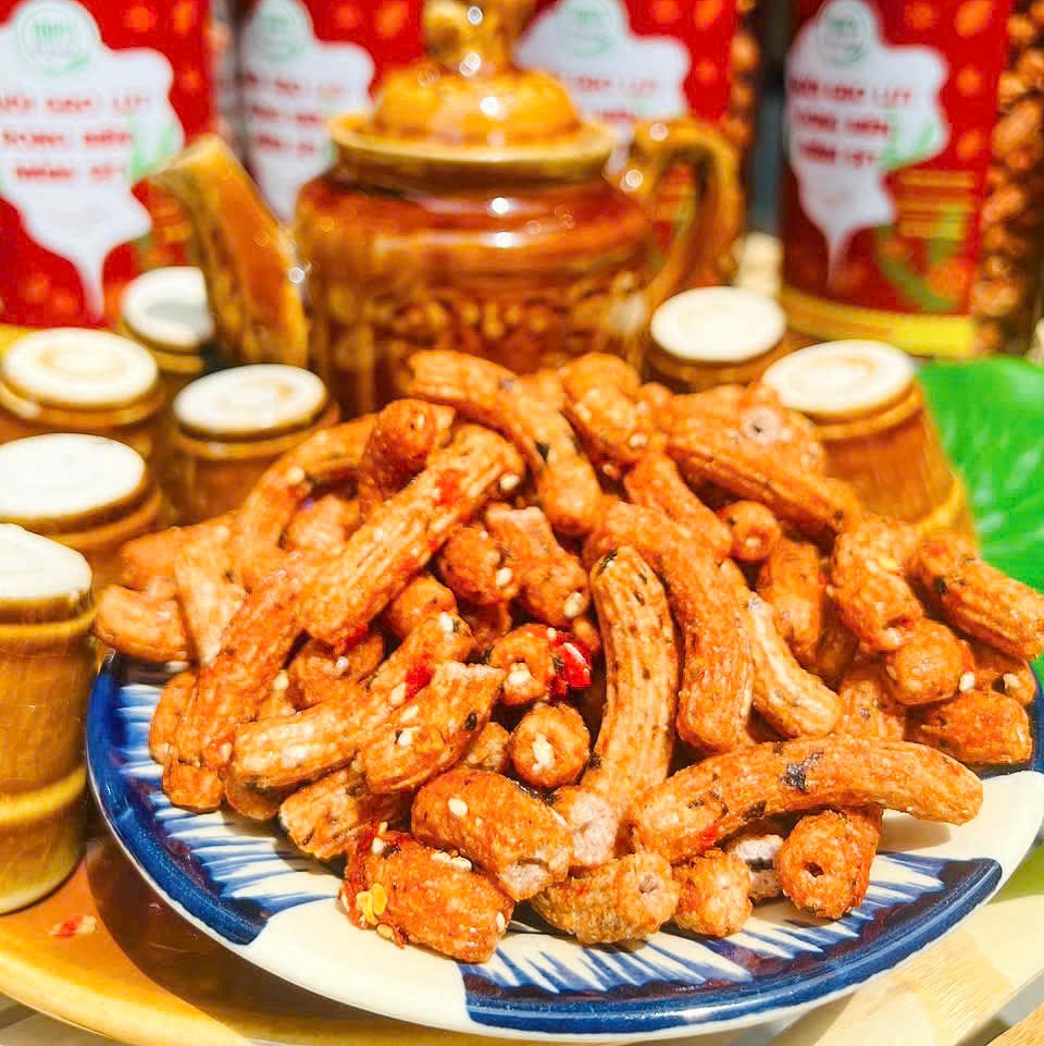 Nui Gạo Lức Rong Biển Mắm Sệt Giòn Tan Siêu Ngon 500gr