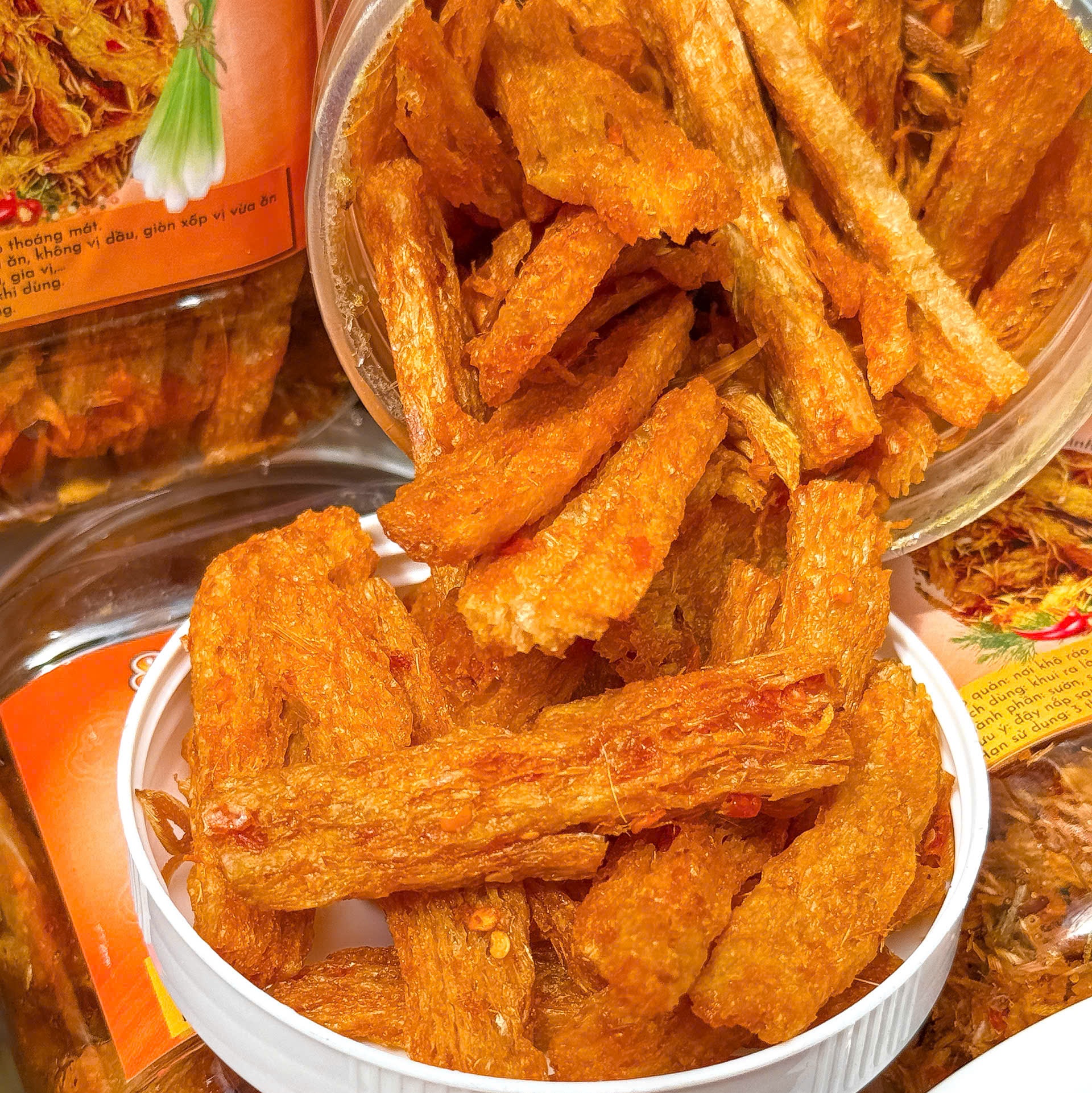 Sườn Chay Sấy Xả Ớt Giòn Cay Đậm Vị 250gr