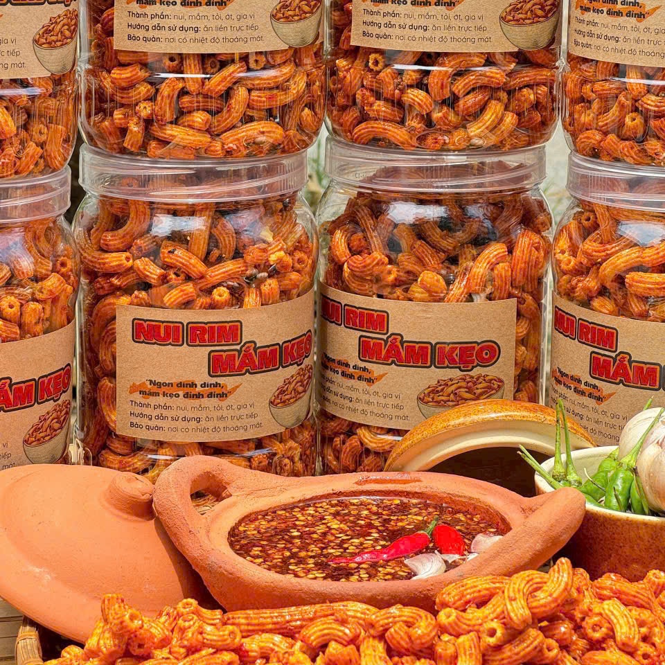Nui Rim Mắm Kẹo Giòn Tan Siêu Ngon 500gr
