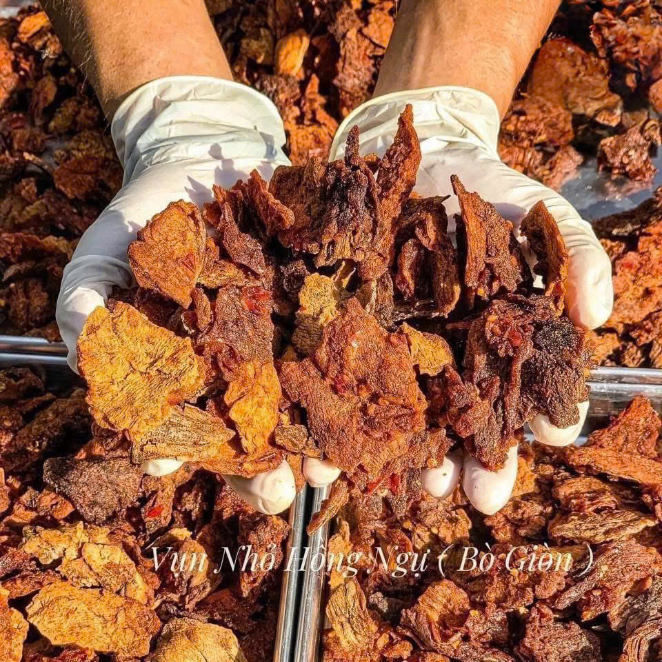 Khô Bò Vụn Giòn Hồng Ngự Thanh Chì Thơm Ngon Chính Hãng ( Túi Vàng )