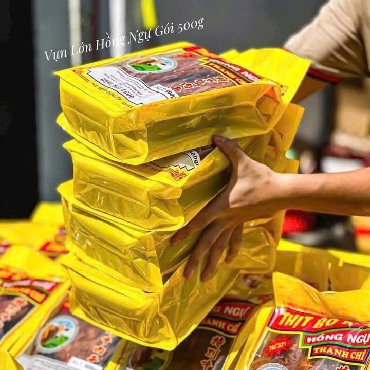 Khô Bò Vụn Giòn Hồng Ngự Thanh Chì Thơm Ngon Chính Hãng ( Túi Vàng )