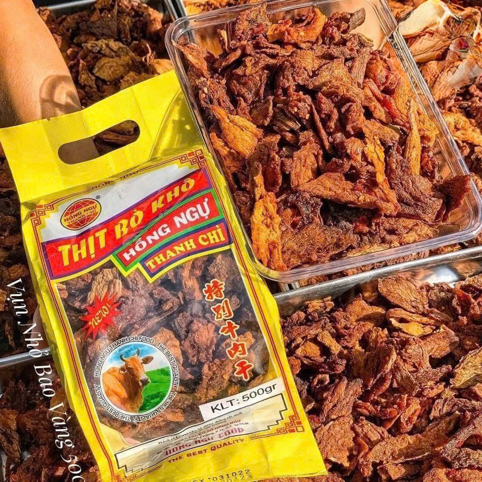 Khô Bò Vụn Giòn Hồng Ngự Thanh Chì Thơm Ngon Chính Hãng ( Túi Vàng )
