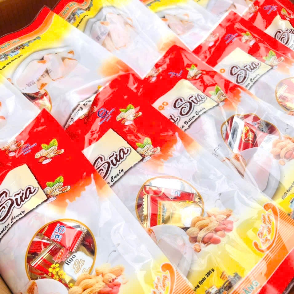 Kẹo Đậu Bơ Sữa Tân Huê Viên 380g – Ngọt Béo Chuẩn Vị Truyền Thống