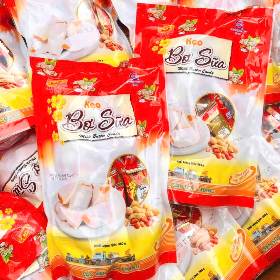 Kẹo Đậu Bơ Sữa Tân Huê Viên 380g – Ngọt Béo Chuẩn Vị Truyền Thống